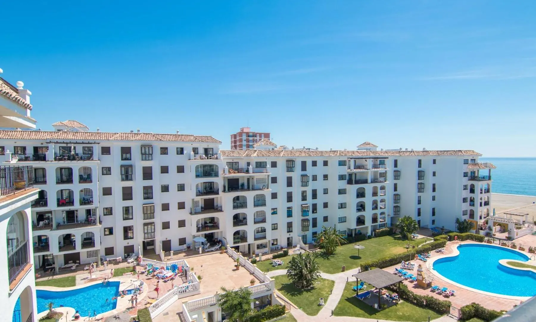 2066-Apt 2 Bedrooms On Beach, Tenis, Gym, Pool Manilva 0*,  Spain